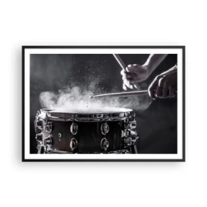 Poster in black frame - Pulse of Music - 100x70 cm