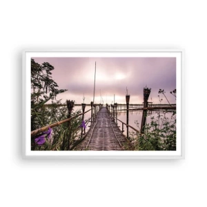 Poster in white frmae - Peace and Quiet of Asia - 91x61 cm