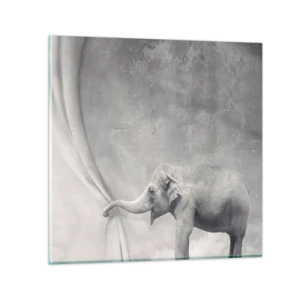 Glass picture - Uncover the Secret - 60x60 cm