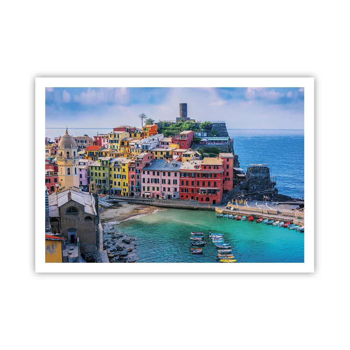 Poster - Magical Mediterranean Town - 100x70 cm