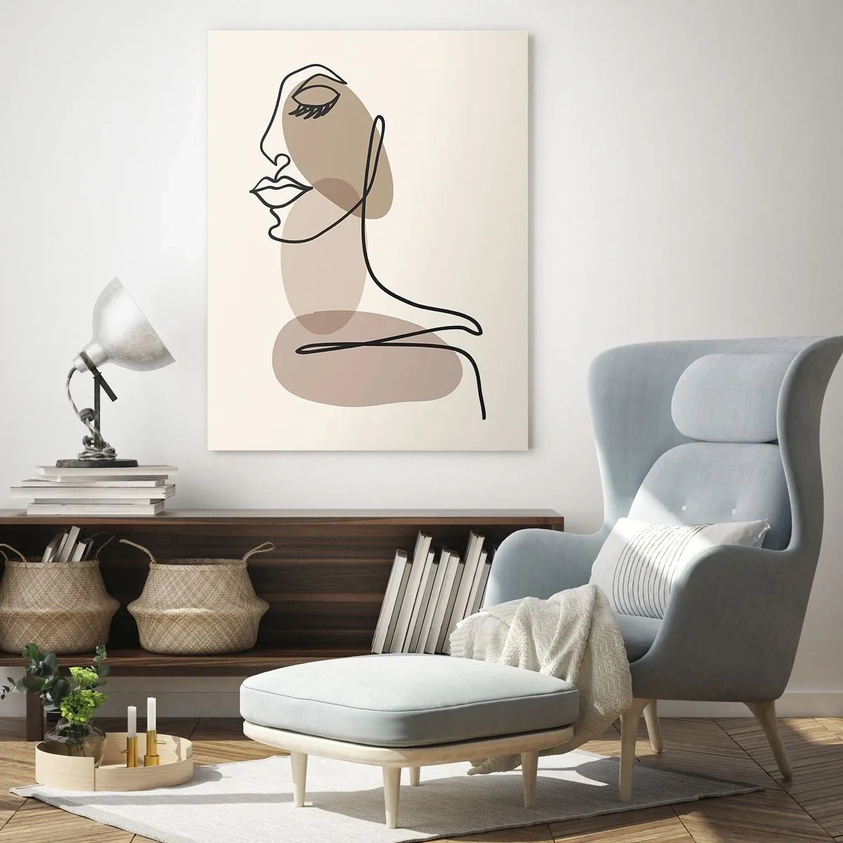 Glass picture - Certain Line of Beauty - 50x70 cm