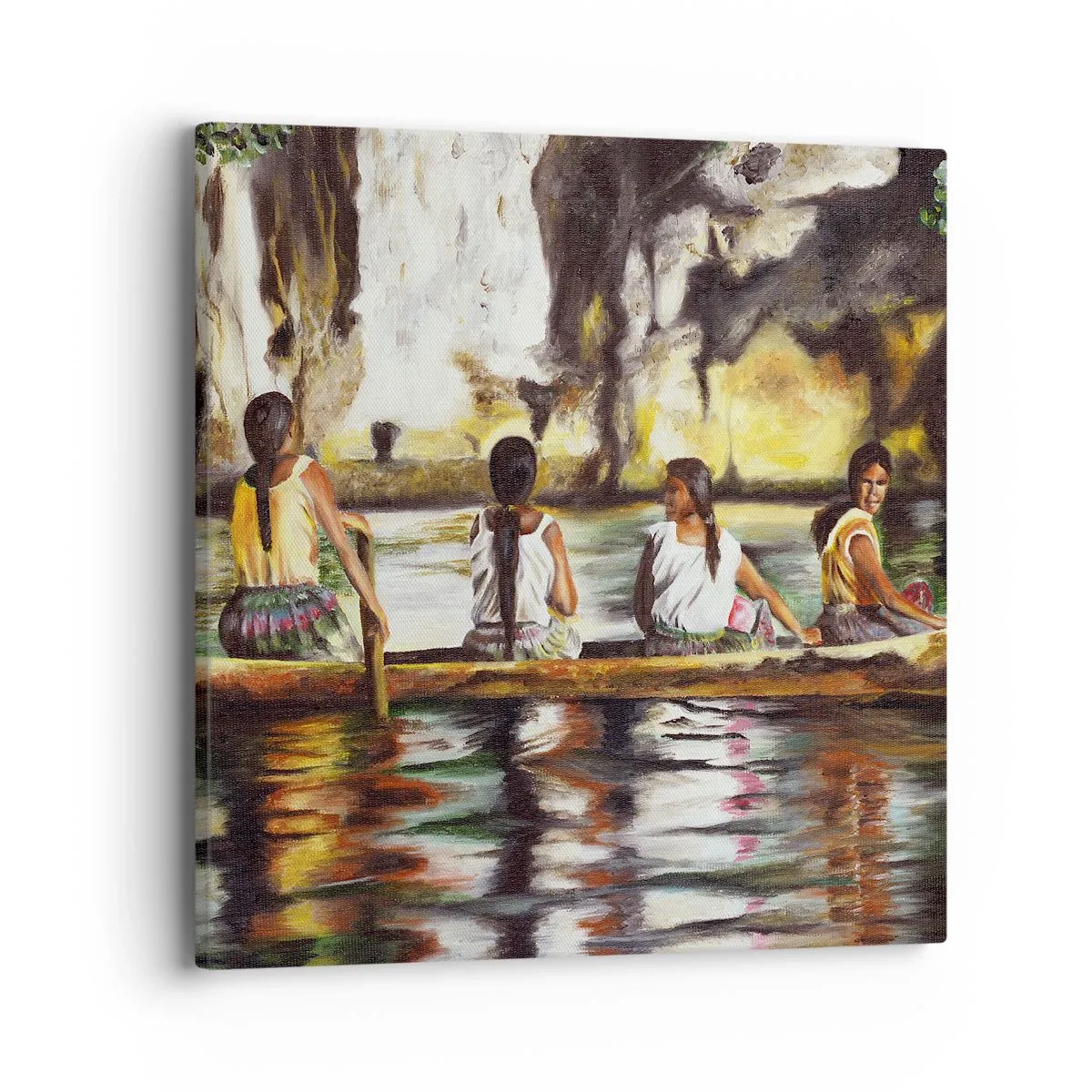 Canvas picture - Polinesian Paradise - 40x40 cm