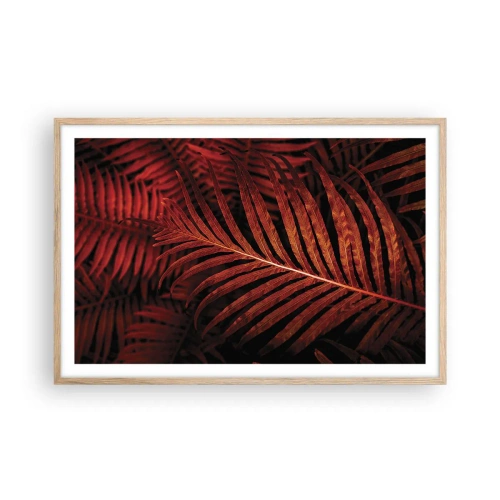 Poster in light oak frame - Heat of Life - 91x61 cm