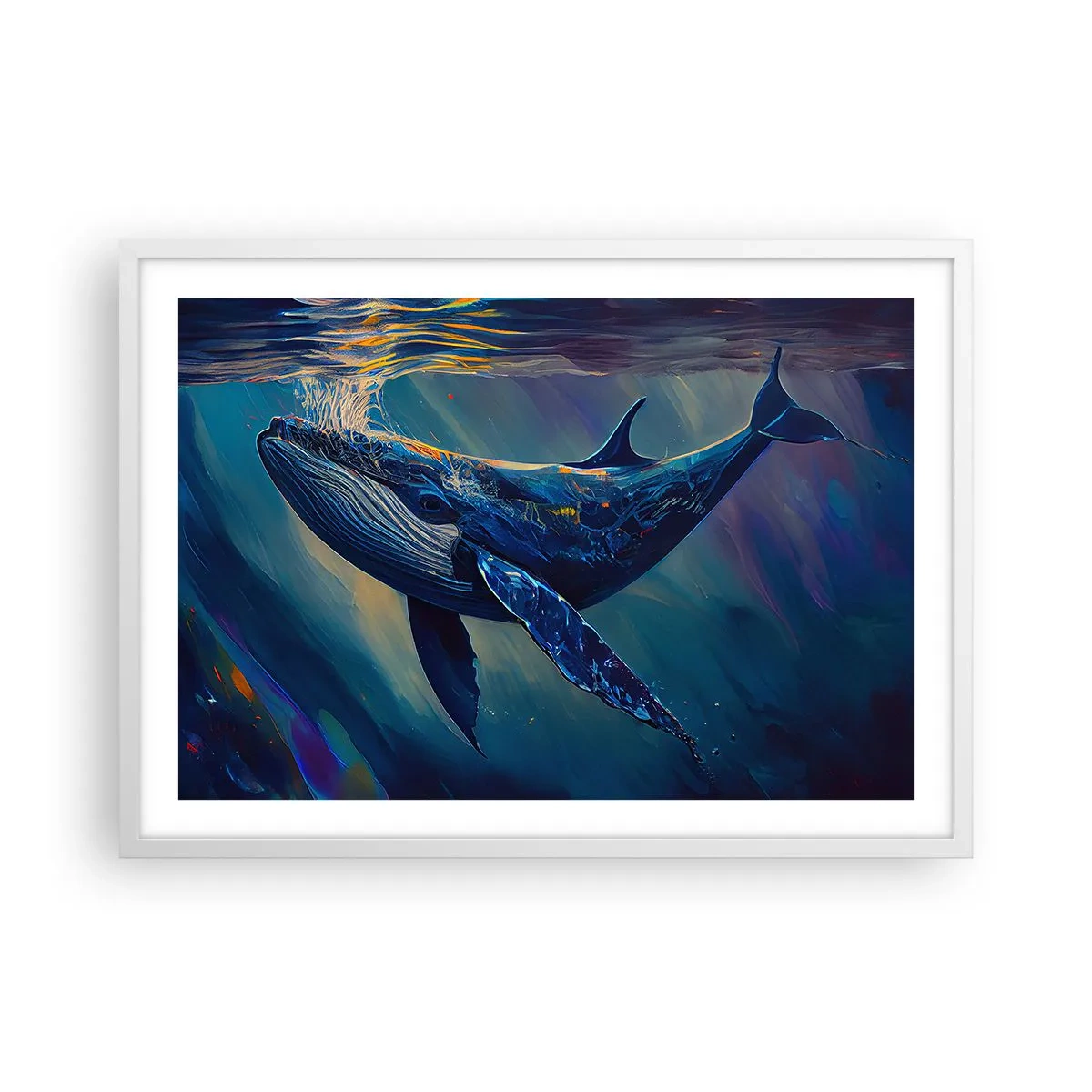 Poster in white frmae - Welcome to My World - 70x50 cm