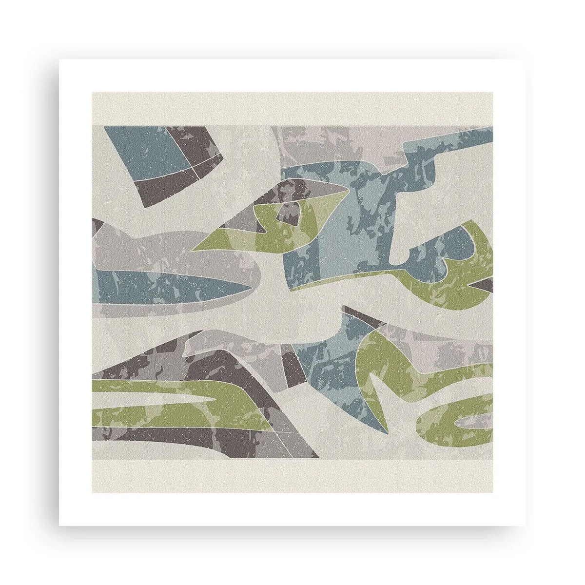 Poster - Composition with Window Pane - 50x50 cm