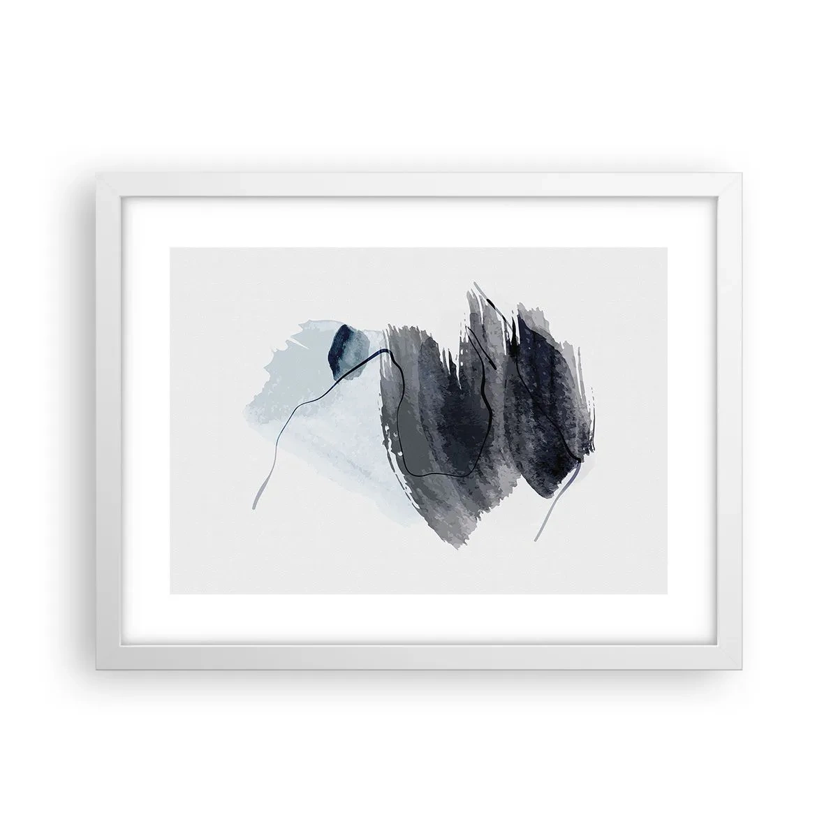 Poster in white frmae - Intensity and Movement - 40x30 cm
