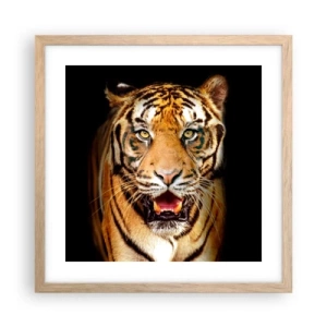 Poster in light oak frame - Wild at Heart - 40x40 cm