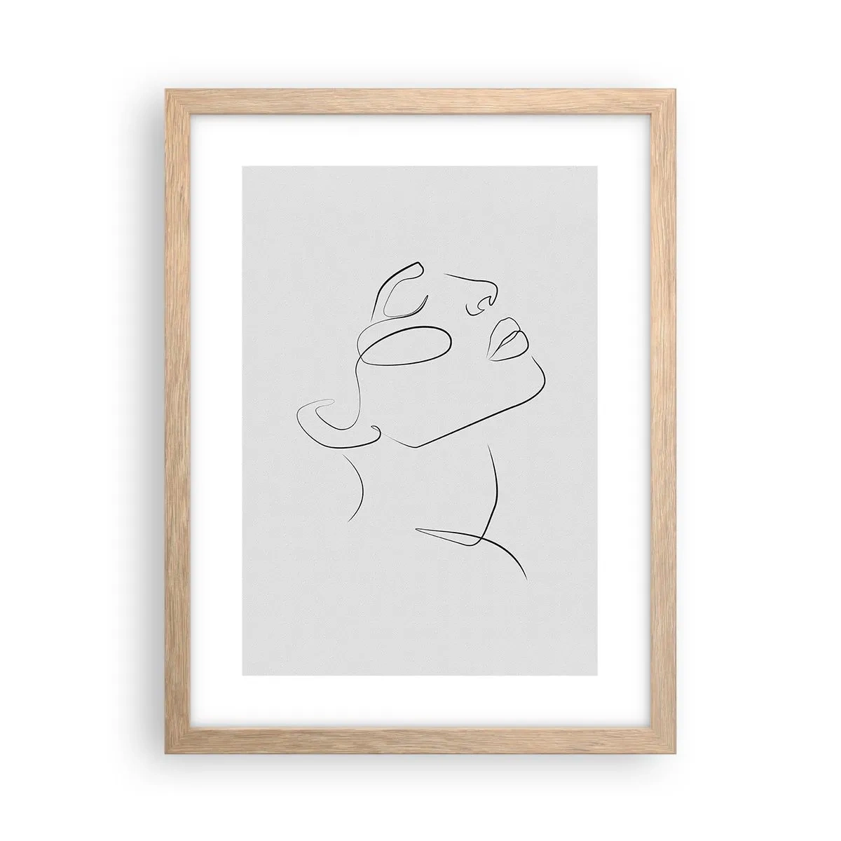 Poster in light oak frame - Meanders of a Dream - 30x40 cm