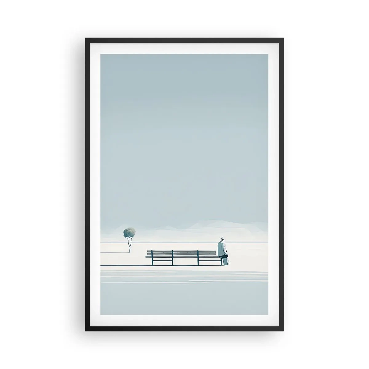 Poster in black frame - Yes, I Am Waiting - 61x91 cm