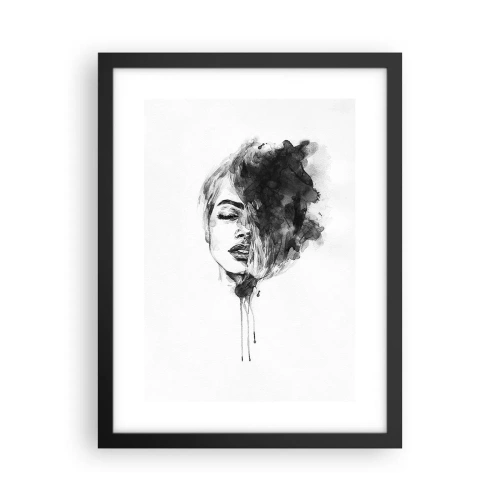 Poster in black frame - What Does a Girl Dream about? - 30x40 cm