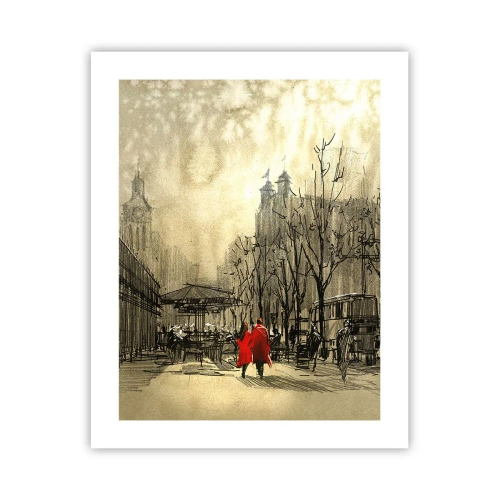 Poster - A Date in London Fog - 40x50 cm