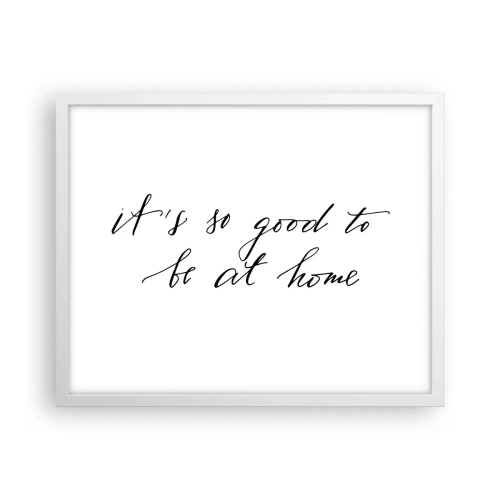 Poster in white frmae - Whole Truth - 50x40 cm