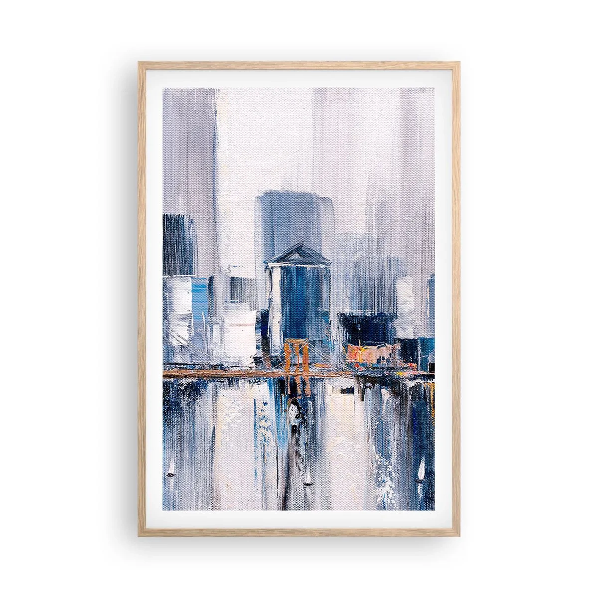 Poster in light oak frame - New York Impression - 61x91 cm