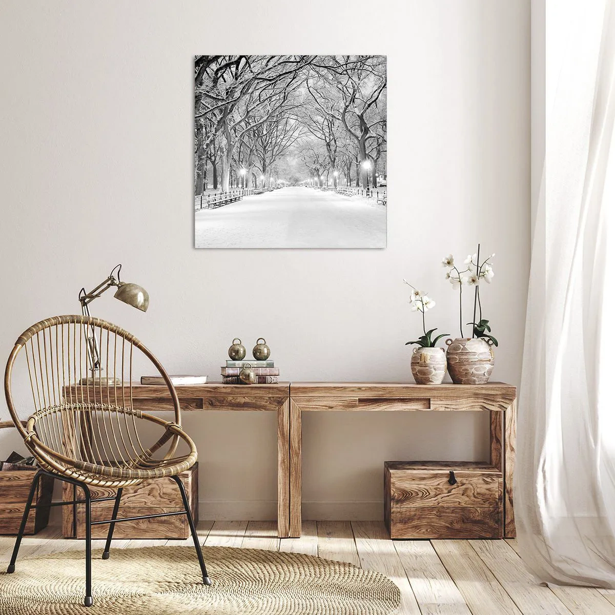 Canvas picture - Four Seasons: Winter - 30x30 cm