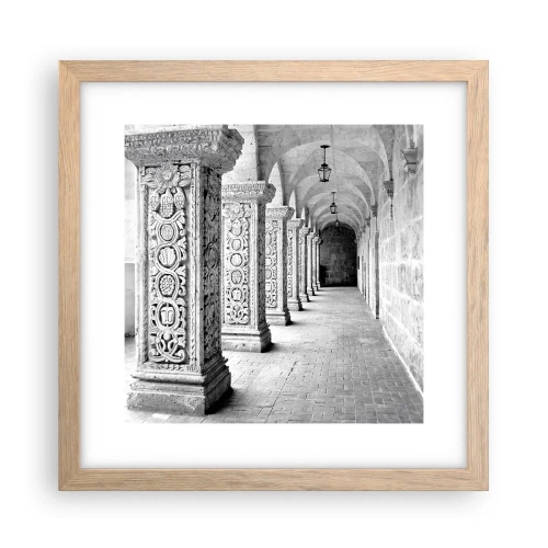 Poster in light oak frame - Where is this Going...? - 30x30 cm