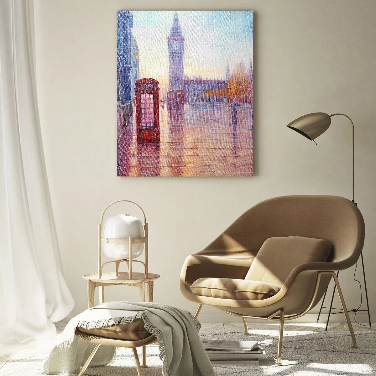 Glass picture - London Autumn Day - 70x100 cm