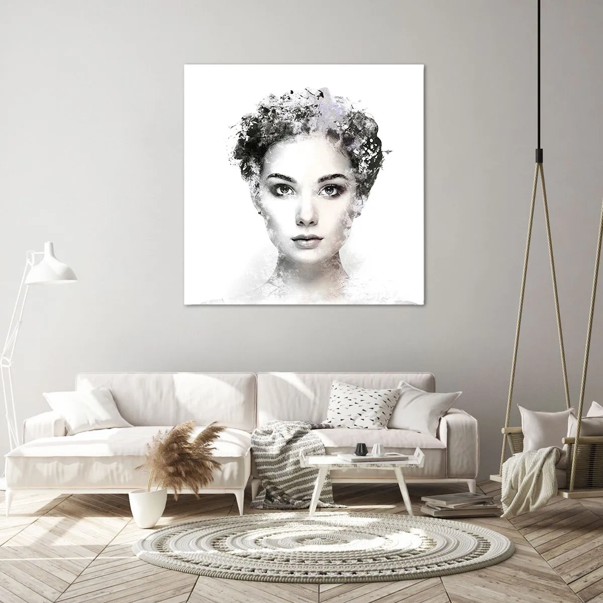 Canvas picture - Extremely Stylish Portrait - 50x50 cm