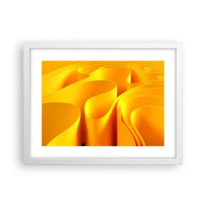 Poster in white frmae - Like Waves of the Sun - 40x30 cm