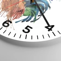 Clock face with numbers