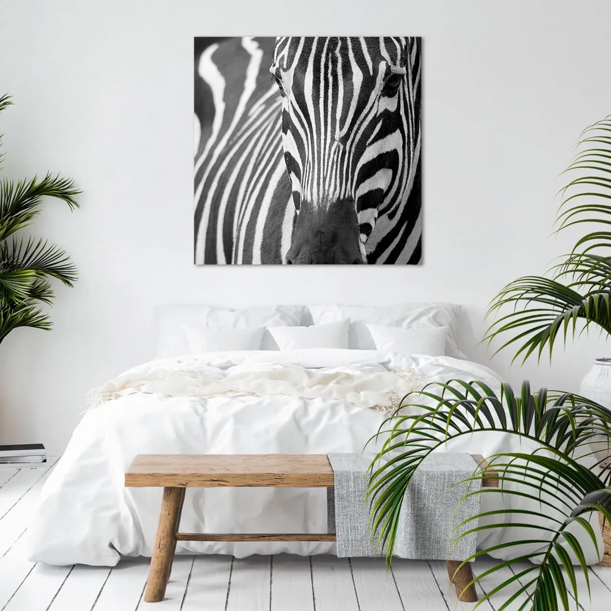 Canvas picture - World Is Black and White - 60x60 cm