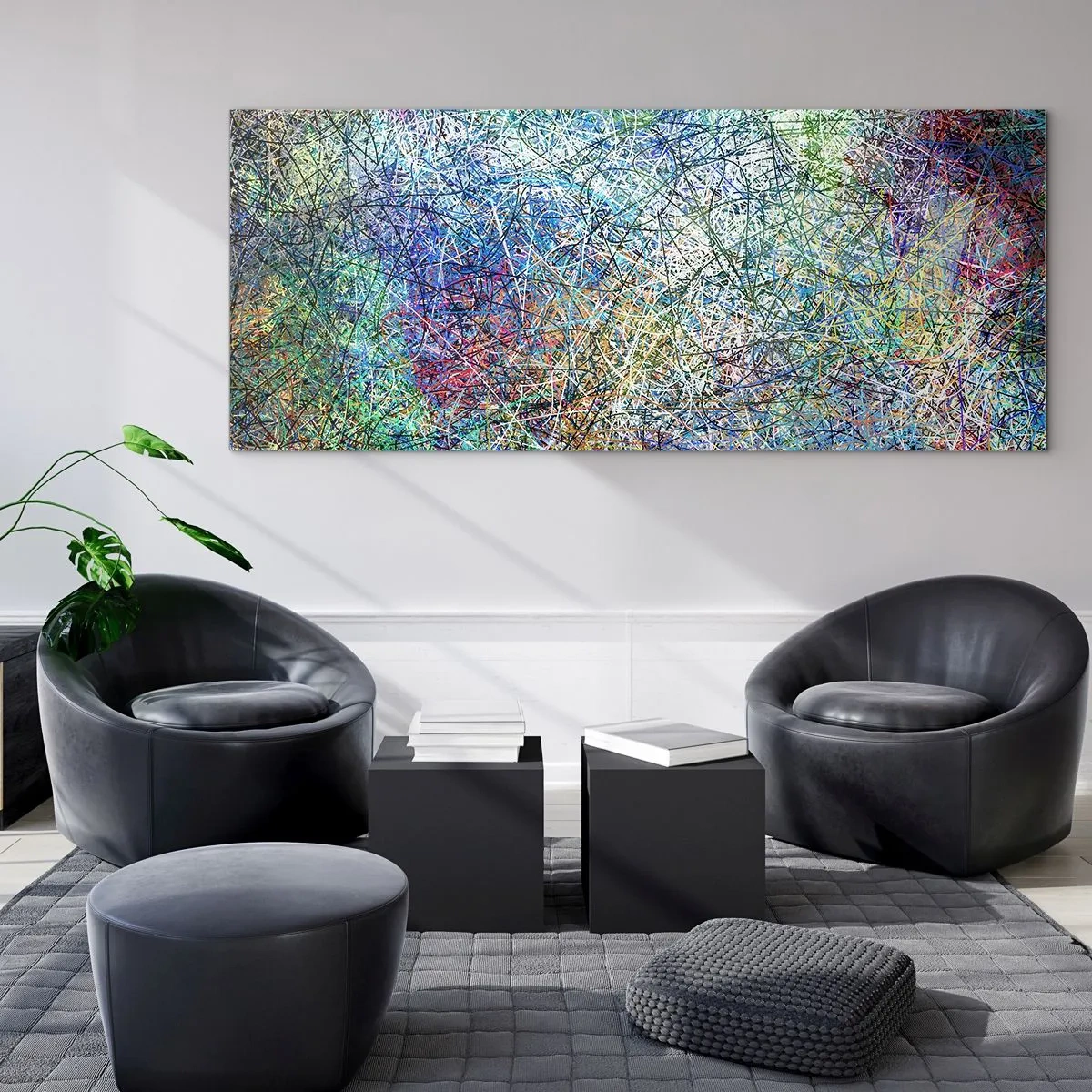 Glass picture - It's Not So Simple - 120x50 cm