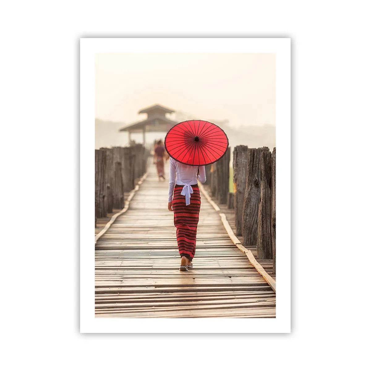 Poster - On an Old Bridge - 50x70 cm