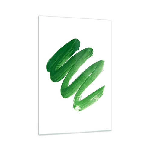 Glass picture - Green Joke - 70x100 cm