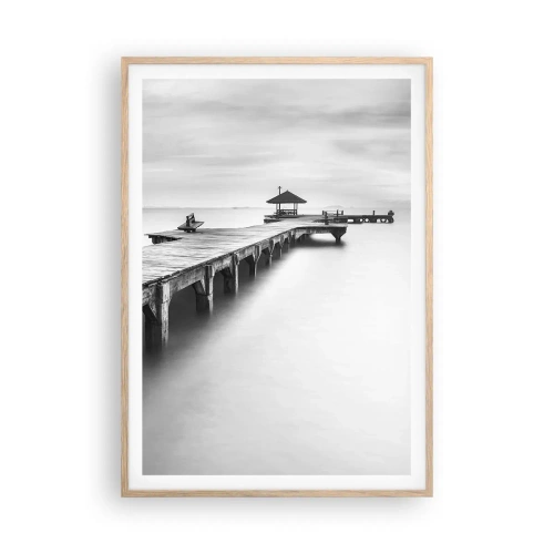 Poster in light oak frame - Into the Distance - 70x100 cm