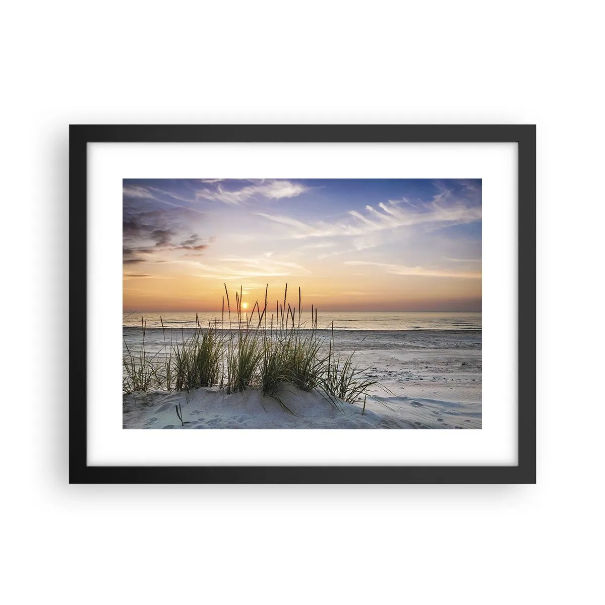 Poster in black frame - Look, Think, Feel - 40x30 cm