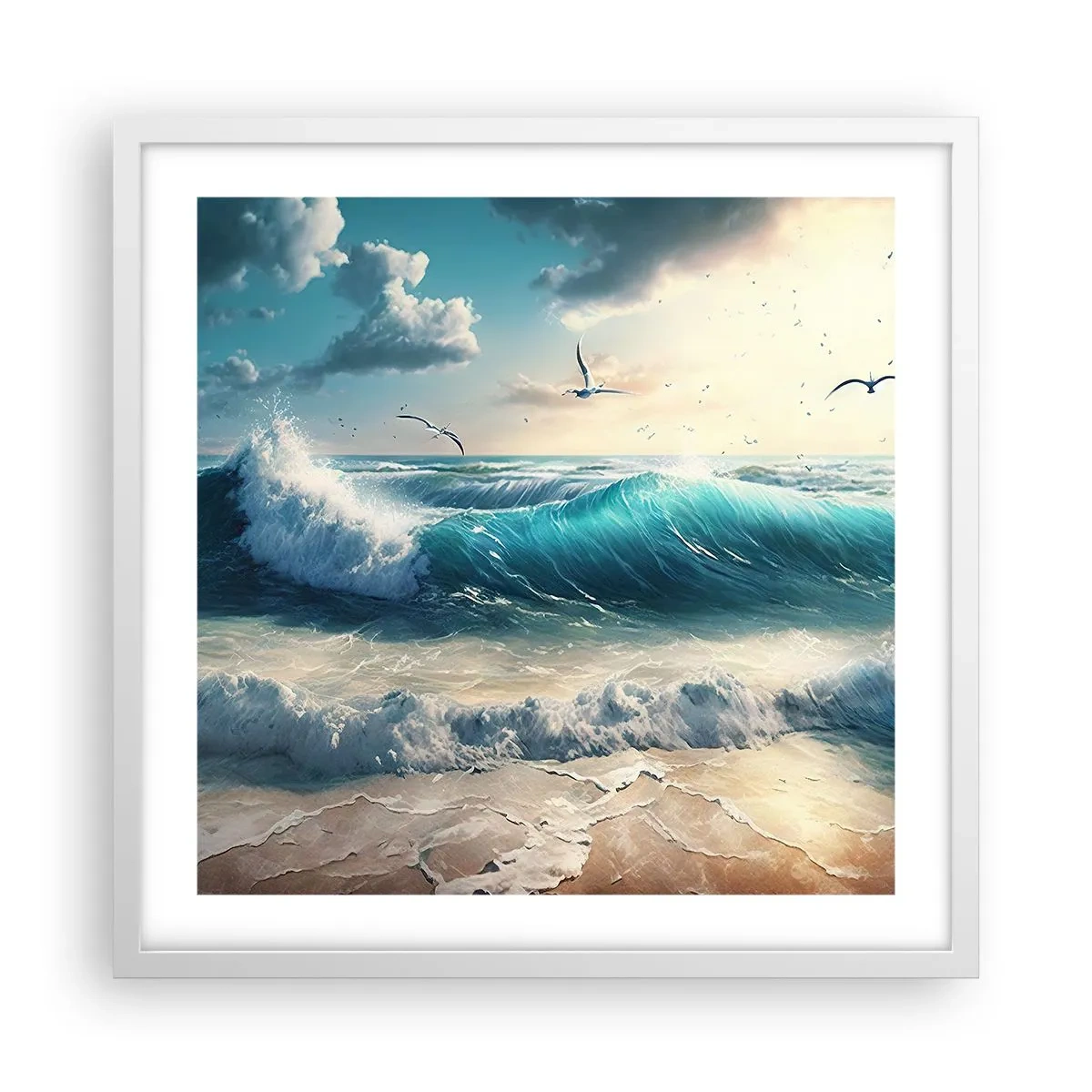 Poster in white frmae - It Hums Especially for You - 50x50 cm