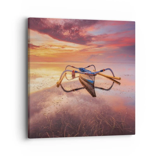 Canvas picture - Tranquility of Tropical Evening - 40x40 cm