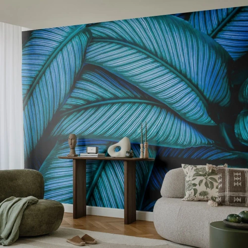 Photo Wallpaper Premium Canvas - Lifelines - Leaves, Botany, Plants - 500x350 cm
