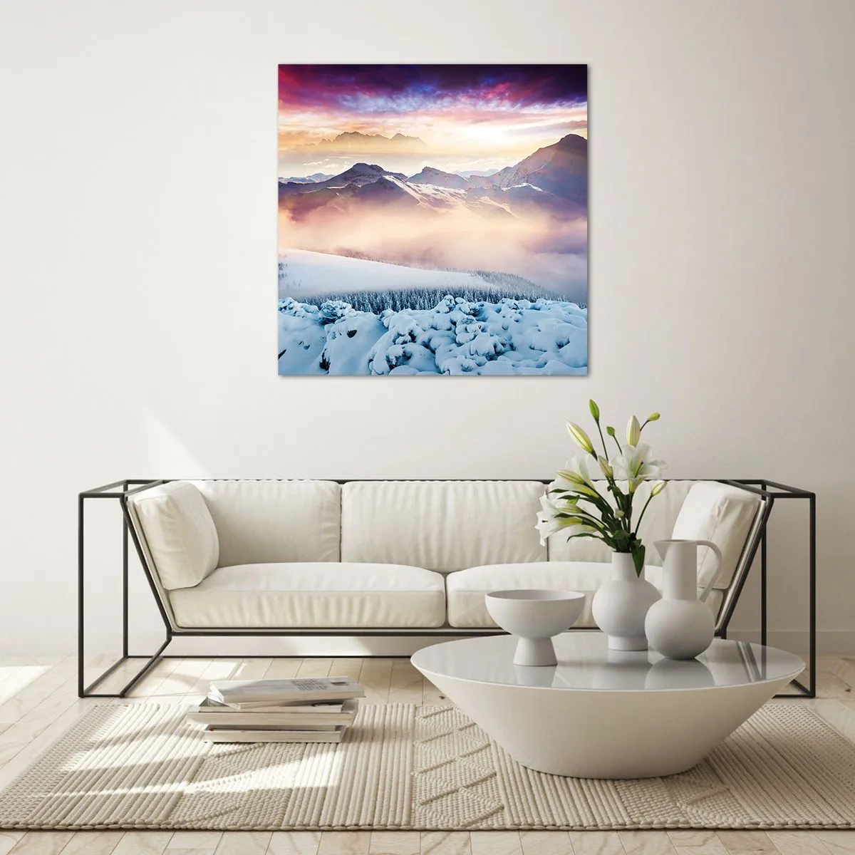 Glass picture - Power and Purity of Nature - 70x70 cm