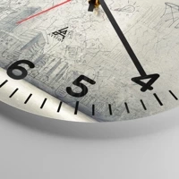 Clock face with numbers