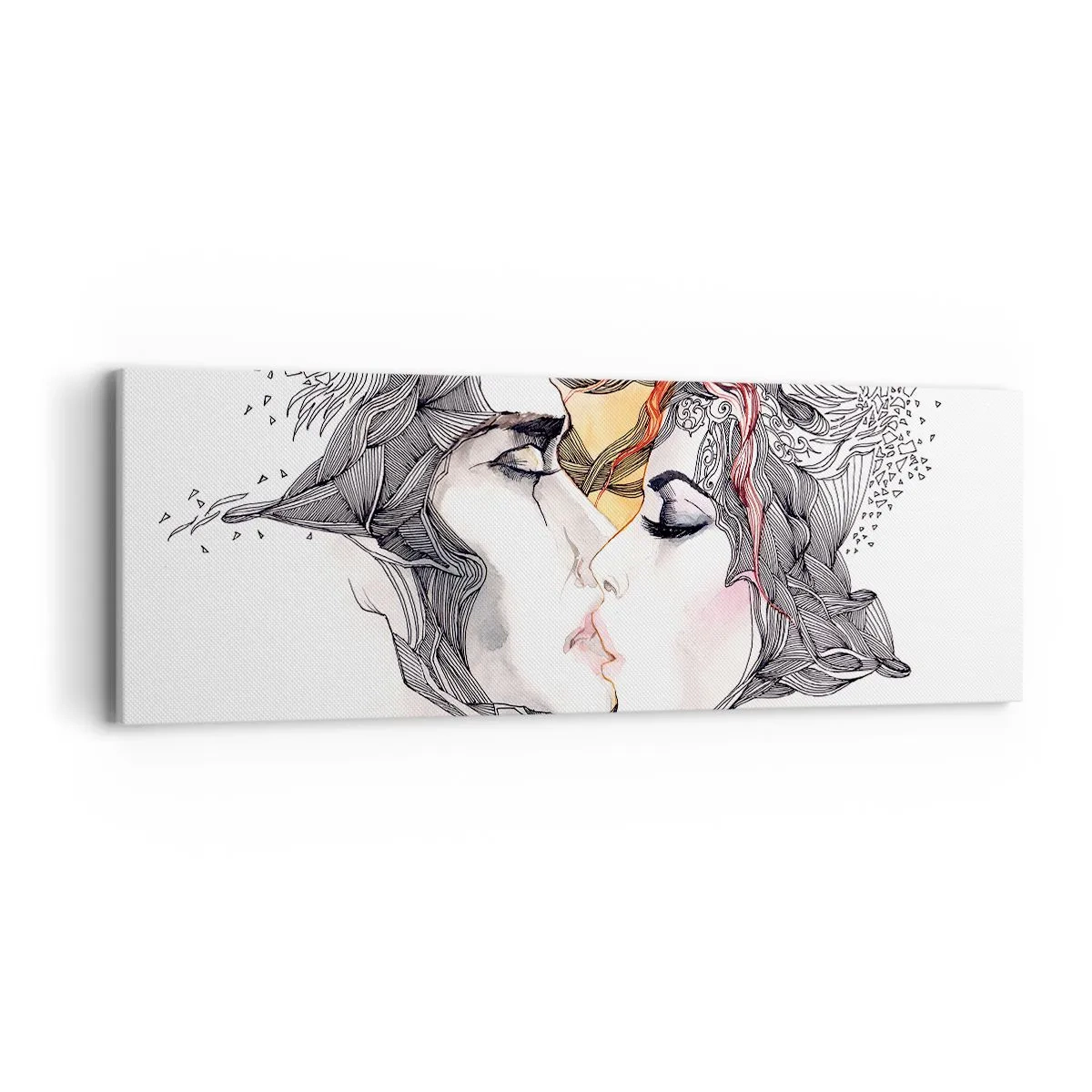 Canvas picture - World Does Not Exist - 90x30 cm