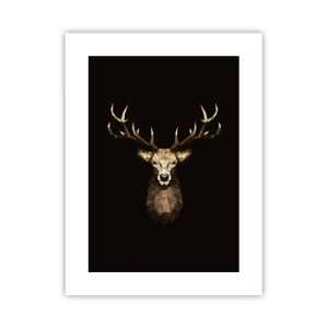 Poster - Cubist Deer - 30x40 cm