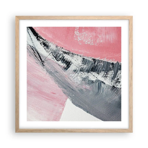 Poster in light oak frame - Fitted Composition - 50x50 cm