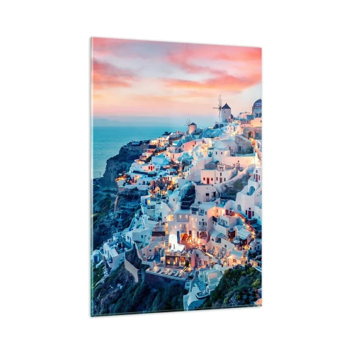 Glass picture - Your Big Greek Holidays - 80x120 cm