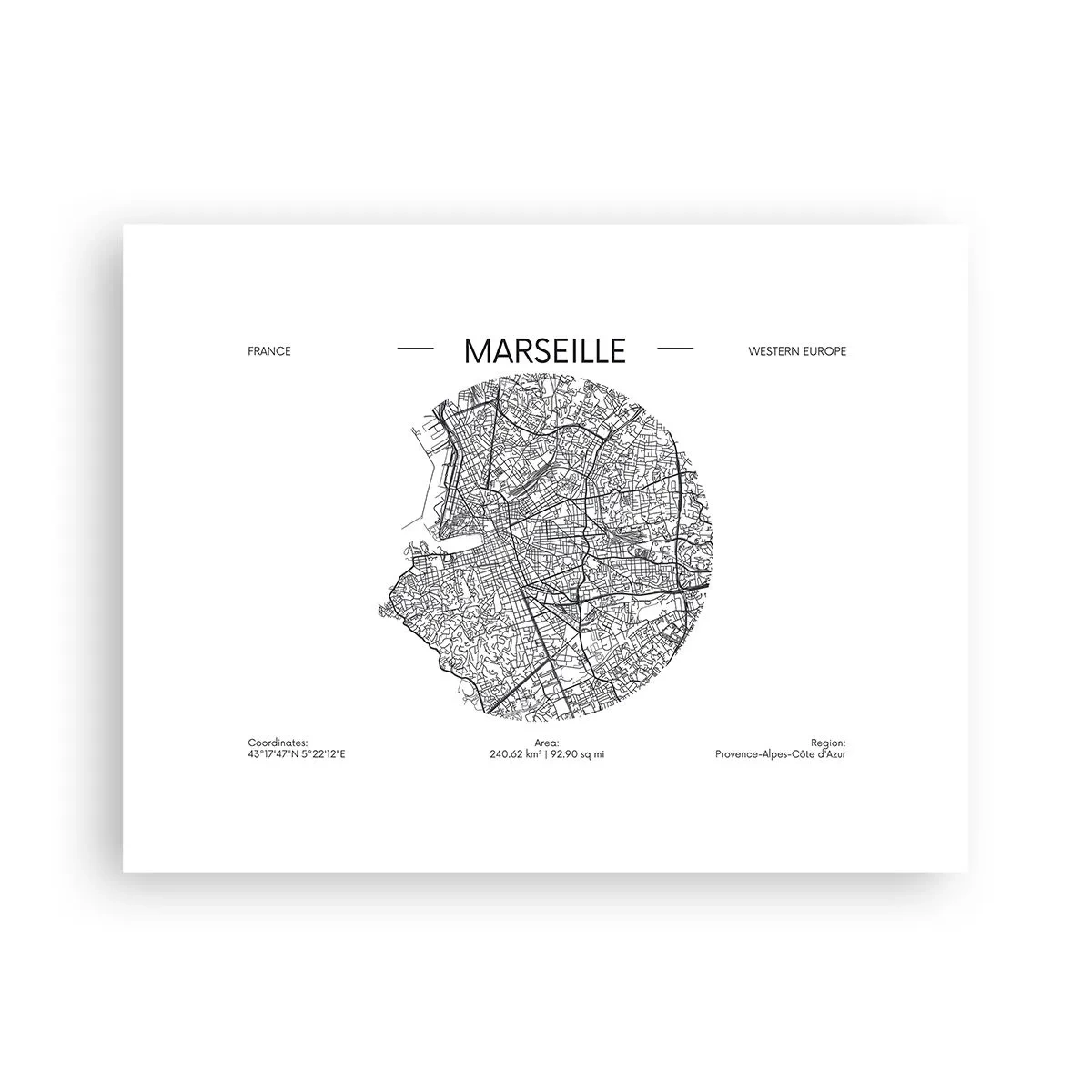 Poster - Anatomy of Marseille - 40x30 cm
