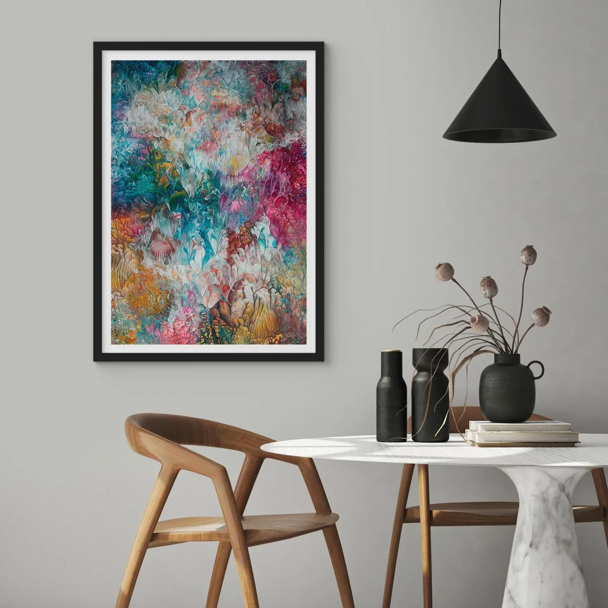 Poster in black frame - In Full Bloom - 70x100 cm