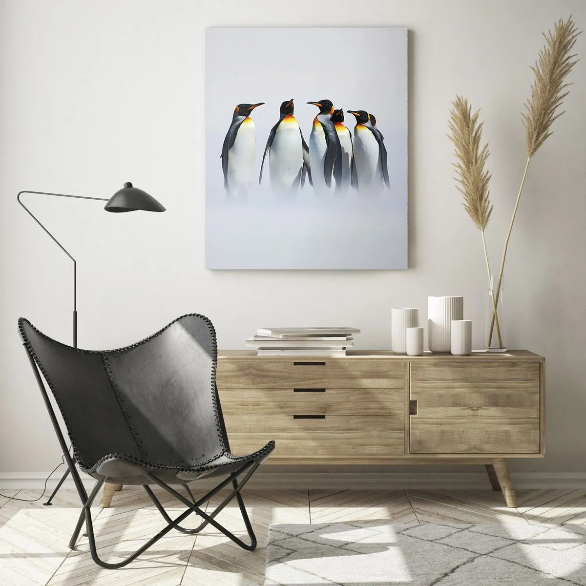 Glass picture - Meeting in Tuxedos - 50x70 cm