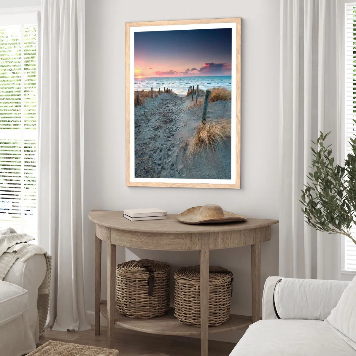 Poster in light oak frame - You Have Spilled a Rainbow of Sparkles… - 70x100 cm