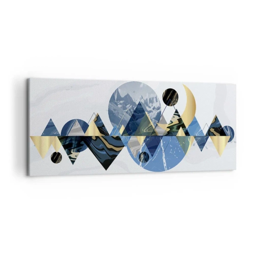 Canvas picture - Geometrical Landscape - 120x50 cm