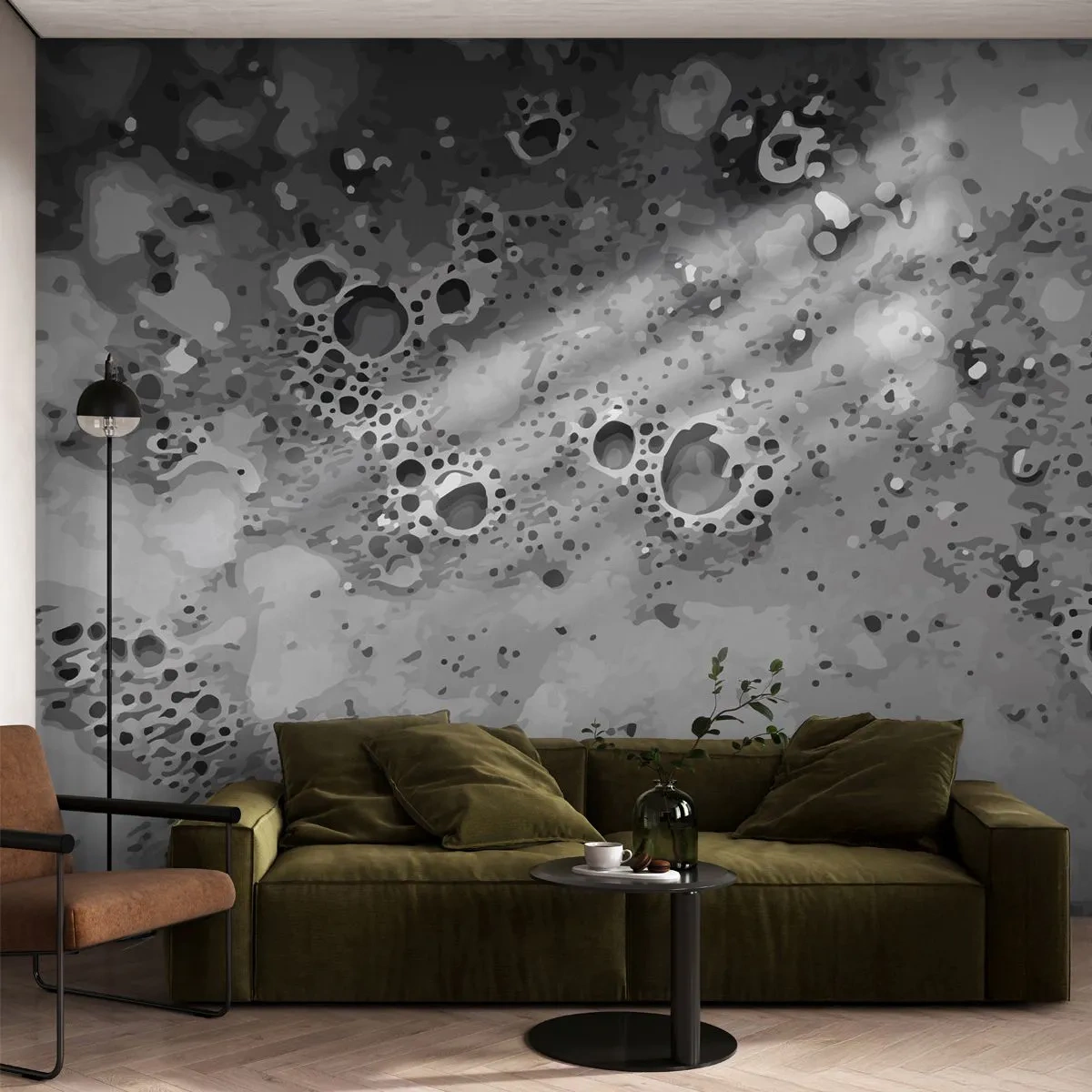 Self-Adhesive Photo Wallpaper Deluxe Sticker - Like a Moon Landscape - Composition, Piece, Graphics - 500x350 cm