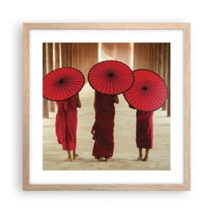 Poster in light oak frame - On the Way to Pure Country - 40x40 cm