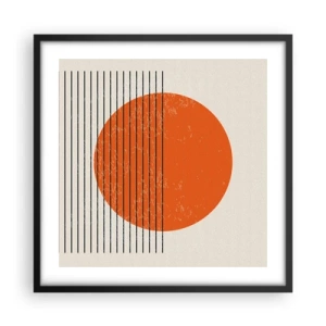 Poster in black frame - Always the Sun - 50x50 cm