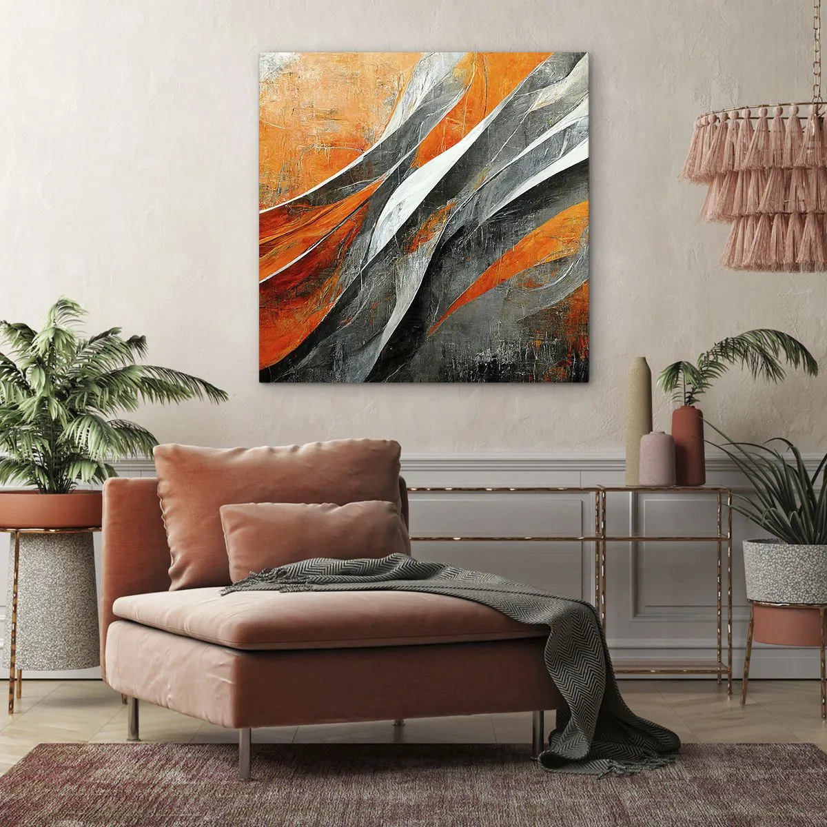 Canvas picture - Heat and Coolness - 70x70 cm