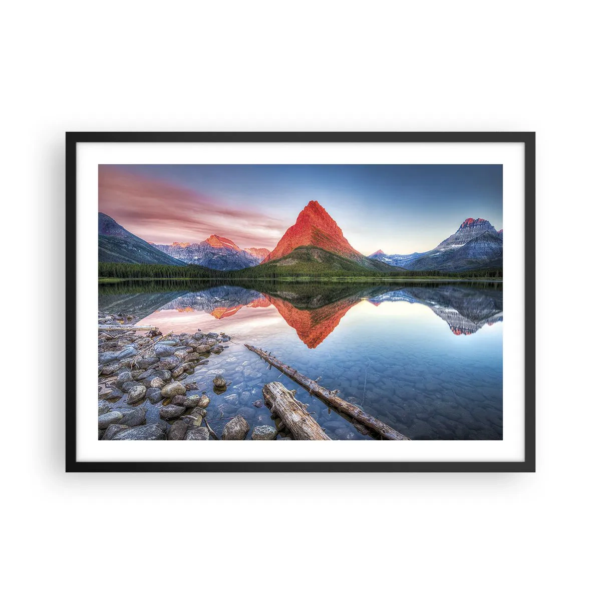 Poster in black frame - Heat and Cold - 70x50 cm