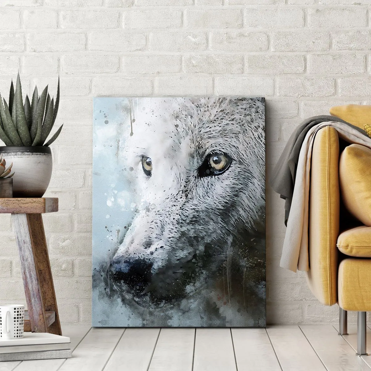 Canvas picture - Meet Wolf Soul - 50x70 cm