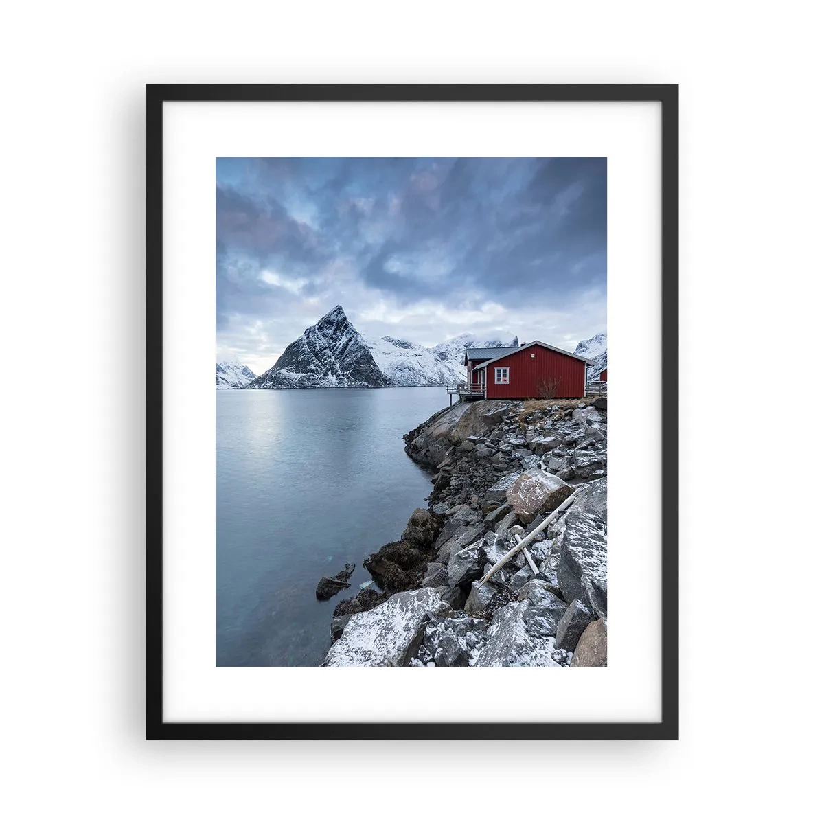 Poster in black frame - Scandinavian Retreat - 40x50 cm